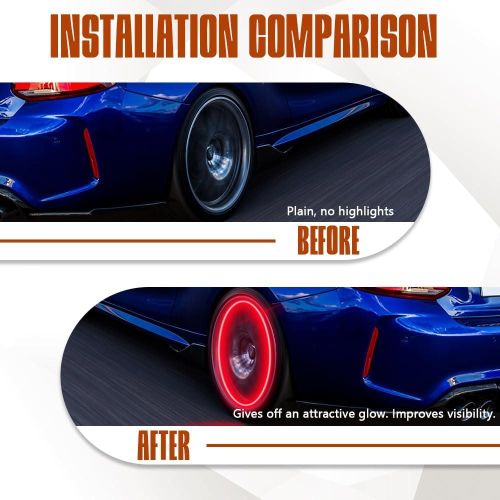 Light Up our Ride: 4PCS LED Tire valve Cap lights Unveiled!