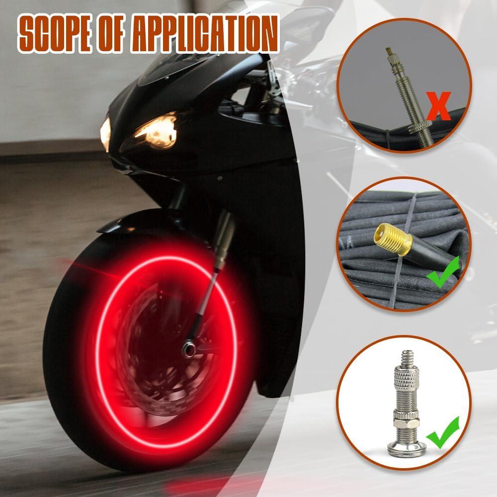 Light Up Our ‍Ride: 4PCS LED ‌Tire Valve Cap Lights Unveiled!