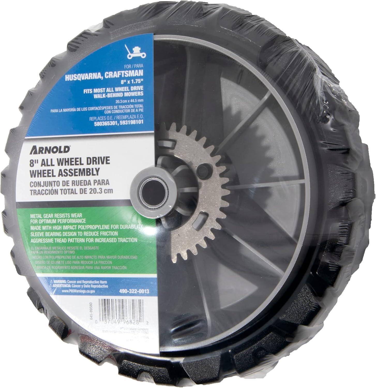 Upgrade Our Mowers with Arnold's 8-Inch Wheel Assembly!