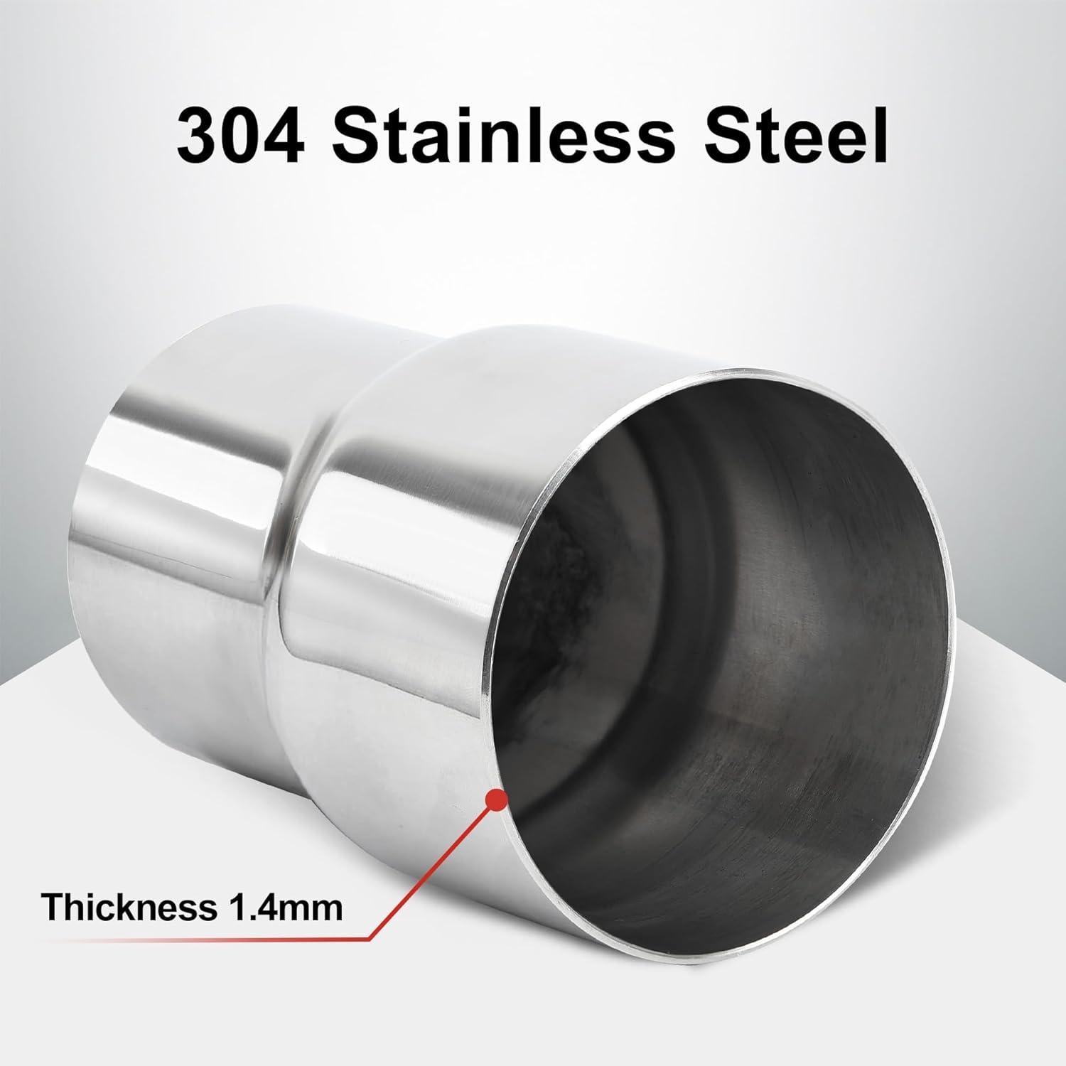 Ultimate 304 SS Exhaust Adapter: Boost Your Ride's Power!