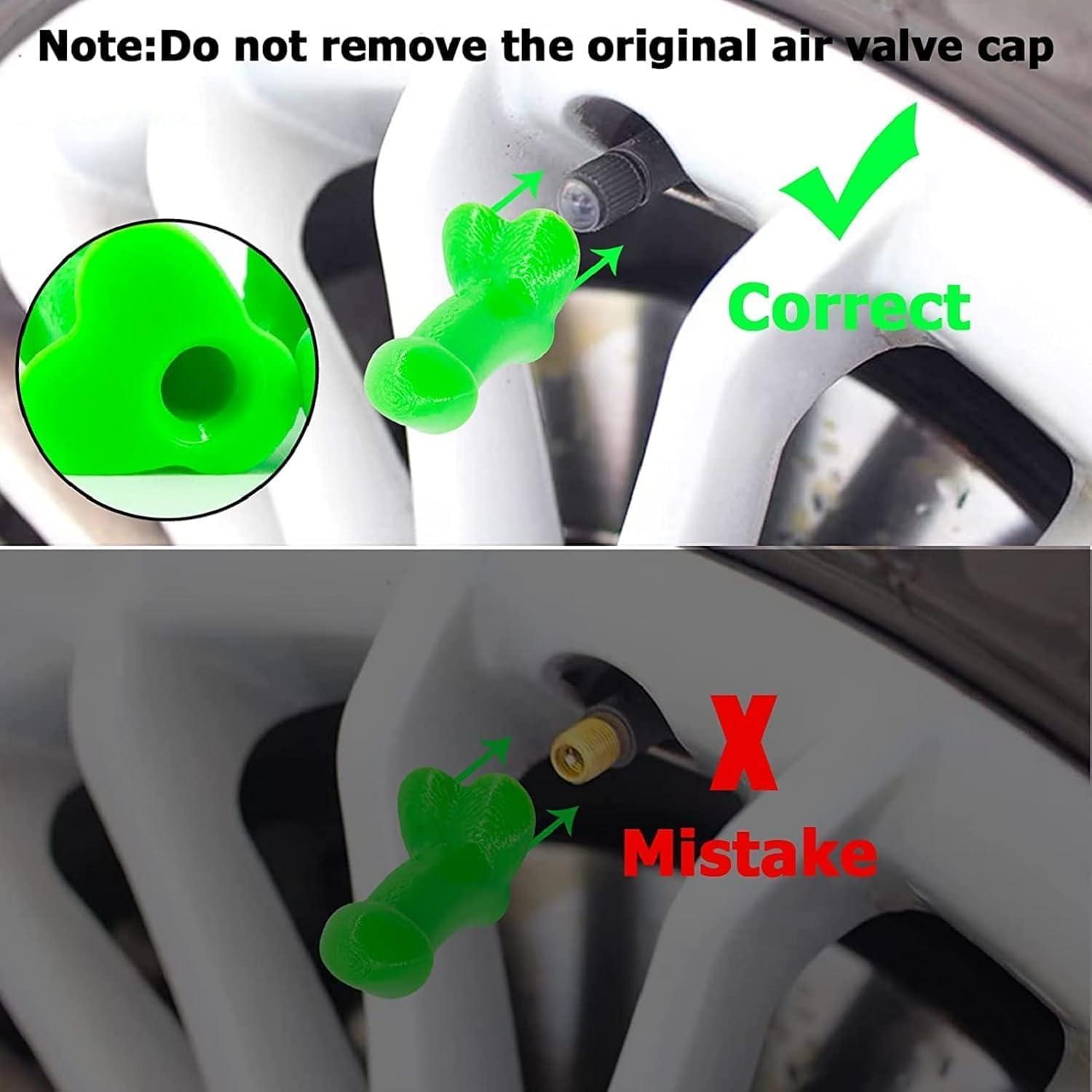 Unleash⁣ Laughter ⁢with Our Luminous Funny ‌Tire⁤ Valve ⁢Caps!