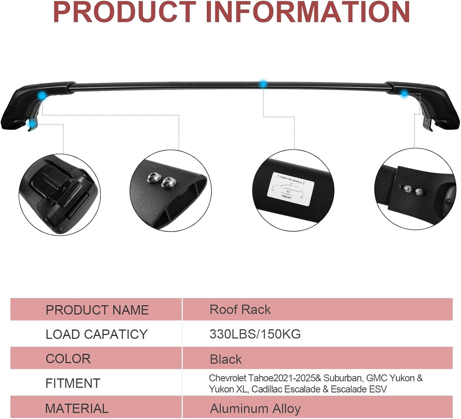 Our Review: KINGGERI 330lbs Roof Rack Bars⁣ for SUVs