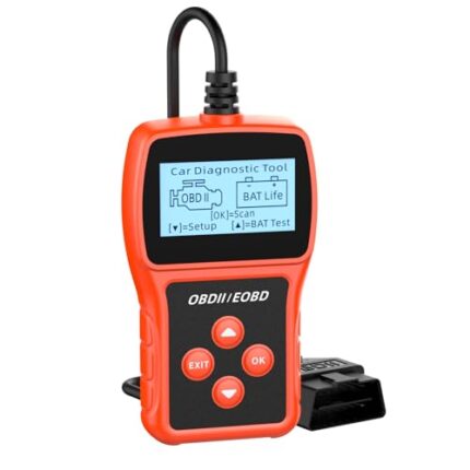 Mengshen OBD2 Scanner Code Reader for Car Check Engine Diagnostic Tool Car Check Reset Engine Fault Code Live Data Freeze Frame for 1996 and Newer OBD II/EOBD JOBD+ CAN Vehicles