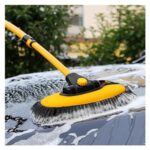NATTCO Telescoping Car Wash Brush Mop Chenille Long Handle Kit - Image 2