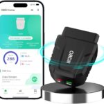 OBD2 Scanner Bluetooth 5.4, Car Diagnostic Code Reader with Auto-Connect, 35K+ DTC Lookup, Oil Reset Function, Mobile App Compatible