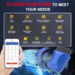 Professional OBD2 Bluetooth Scanner Car Diagnostic Tool for iOS & Android - Image 2