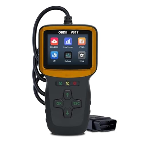 OBD2 Scanner, Professional Car Code Reader for All 1996 & OBD2 Scanner, Professional Car Code Reader for All 1996 & Newer Vehicles, Check Engine Light Diagnostic Tool with Color Screen, Live Data, Smog Test, OBDII Functions