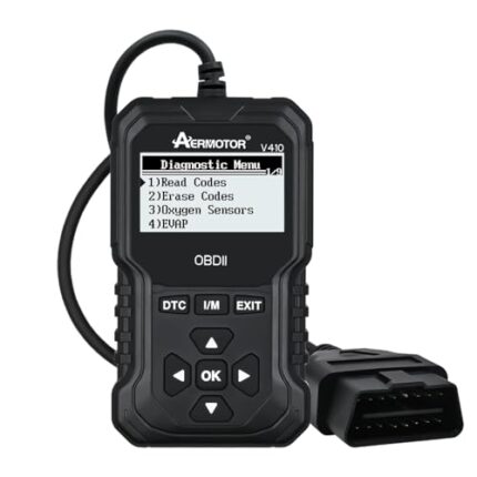 OBD2 Scanner, V410 Car Scanner Diagnostic Tool: Engine Fault Code Reader Scan Tool with Live Data/Freeze Frame for All OBDII Cars After 1996,Black