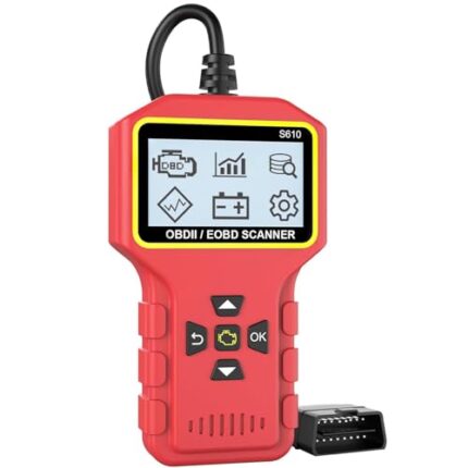 SAZDOLN OBD2-Scanner-Diagnostic-Tool, Universal Edition Check Engine Fault Car Code Reader with Read Clear/Erase Fault Codes OBDII/EOBD/CAN Scan Tool for All OBD2 Vehicles Since 1996