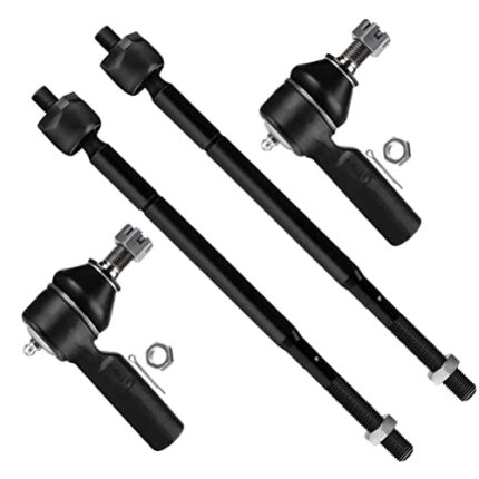 SCITOO 4pcs Front Suspension Kit Inner Outer Tie Rod End Fit 1992-2001 For Toyota Camry 1998-2003 For Sienna 1995-2004 Avalon 1999-2002 Solara