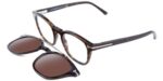 Tom Ford FT 5532-B BLUE BLOCK Havana Havana/Brown Clip-On 49/21/140 unisex Eyewear Frame