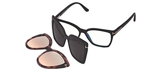 Tom Ford FT 5641-B .C BLUE BLOCK BLACK BLACK CLIP Tom Ford FT 5641-B .C BLUE BLOCK BLACK BLACK CLIP ON HAVANA CLIP ON 53/15/140 unisex eyewear frame