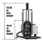 Torin 20 Ton Pneumatic Air Hydraulic Bottle Jack for Heavy Trucks - Image 2