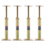 VEVOR House Floor Jacks, 4 PCS Post Floor Joist Jacks for Leveling, 11.6"-16" Height Range, Total Support up to 10000 LBS, Galvanized Telescoping Screw Jacks for Temporary Support