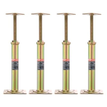 VEVOR House Floor Jacks, 4 PCS Post Floor Joist Jacks for Leveling, 11.6"-16" Height Range, Total Support up to 10000 LBS, Galvanized Telescoping Screw Jacks for Temporary Support