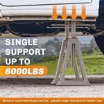 WELLUCK RV Stabilizer Jacks 4pk 6000lbs 11-17in Aluminum Levelers - Image 2