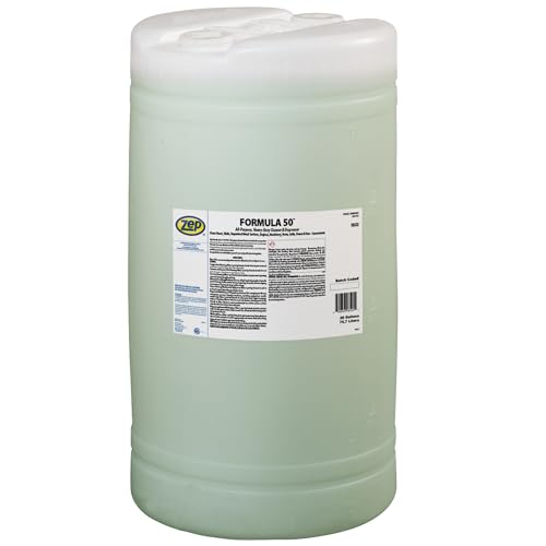 Zep Formula 50 Cleaner and Degreaser- 20 Gallon (Each) 85950 Zep Formula 50 Cleaner and Degreaser- 20 Gallon (Each) 85950 - All-Purpose, Heavy-Duty, Use on Floors, Walls, Unpainted Metal Surfaces, Engines, Grills, Ovens and Fans