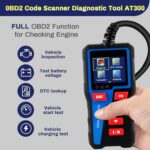AT300 OBD2 Scanner Car Diagnostic Tool Engine Code Reader Live Data - Image 4