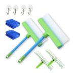 Squeegee Window Cleaner Kit: Microfiber Scrubber, Silicone Blade for Glass & Cars (2-Pack) - Image 3