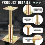 Threlaco 4 Pack Adjustable Floor Jack 4.3-6.6 Lift House Level - Image 3