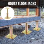 Threlaco 4 Pack Adjustable Floor Jack 4.3-6.6 Lift House Level - Image 4