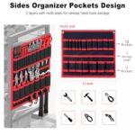 JUNNUJ Rolling Tool Cart Organizer with 20A Charging Station Red - Image 3