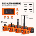 VEVOR 5 Ton Electric Car Jack Hydraulic Lift with Air Pump & LED - Image 3