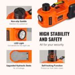 VEVOR 5 Ton Electric Car Jack Hydraulic Lift with Air Pump & LED - Image 4