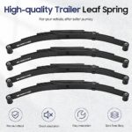 4 Leaf Replacement Trailer Spring Kit 3500lb Tandem Axle 1750lb - Image 3