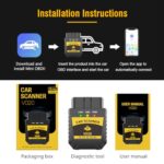 Professional Bluetooth OBD2 Scanner for iPhone & Android - Car Code Reader Diagnostic Tool - Image 4
