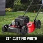 PowerSmart 21" Gas Lawn Mower | Briggs & Stratton 125cc | Mulching Push Mower - Image 3