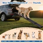 HBTower 63" Folding Dog Ramp for Large Dogs Up to 250lbs SUV Car - Image 3