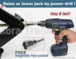 LIBRA 24" RV Stabilizer Jacks 6000lbs Set of 4 with Power Drill - Image 3