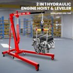Heavy-Duty 2-Ton Hydraulic Engine Hoist, Folding Shop Crane with 4400 LBS Lift - Image 3