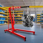 Heavy-Duty 2-Ton Hydraulic Engine Hoist, Folding Shop Crane with 4400 LBS Lift - Image 4