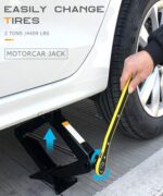 SCUARI 2 Ton Scissor Car Jack Kit with Lug Wrench for SUV Emergency - Image 3