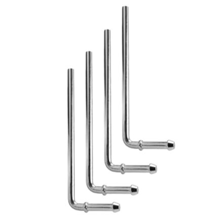 90° Bend Universal Exhaust Hanger Rods Fit for Wide Range of Exhaust Pipes 8 Inch Weld Bracket Kit- 4 Pack