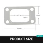 Turbo Flange Gasket T3 T34 T35 Stainless Steel Manifold Seal 2PC - Image 2