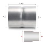 3" to 3" Stainless Steel Exhaust Adapter Pipe Connector 4" Long - Image 2