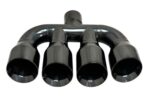 Quad Exhaust Tip 2.5in Inlet 3.5x15 Black Chrome Stainless Steel - Image 7