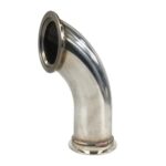 3" ID V-Band Turbo Stainless Steel 90 Degree Exhaust Elbow Adapter Piping Flange