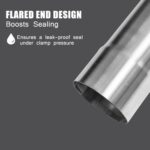 Premium 2.5" Stainless Steel Exhaust Pipe | Universal Fit Straight Tubing, 17.3" - Image 3