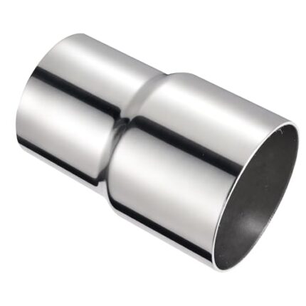 EVIL ENERGY ID 2" to OD 2.5" Exhaust Reducer Adapter, Polished 304 Stainless Steel 4" Overall Length Exhaust Adapter Connector 2 ID to 2 1/2 OD