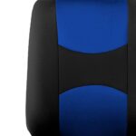 Premium Blue Cloth Car Seat Covers: Universal Fit, Easy Clean, Low Back Seats - Image 3