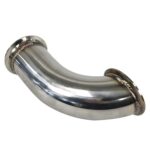 3" Stainless Steel V-Band Turbo Exhaust Elbow 90 Degree Performance Adapter Flange - Image 4