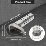 Universal Motorcycle Exhaust Silencer Muffler Baffle 2PC ATV Bike - Image 3