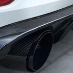 A-KARCK Black Carbon Fiber Dual Exhaust Tip 3" Inlet 3.5" Outlet Performance Muffler Trim - Image 6