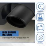 HEVLE Stainless Steel Black Exhaust Tip | Universal Fit | Chrome-Plated Trim - Image 4