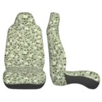 MAGIFUN Green Leaf Car Seat Covers Universal Fit Set of 2 - Image 6