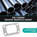 Turbo Flange Gasket T3 T34 T35 Stainless Steel Manifold Seal 2PC - Image 4